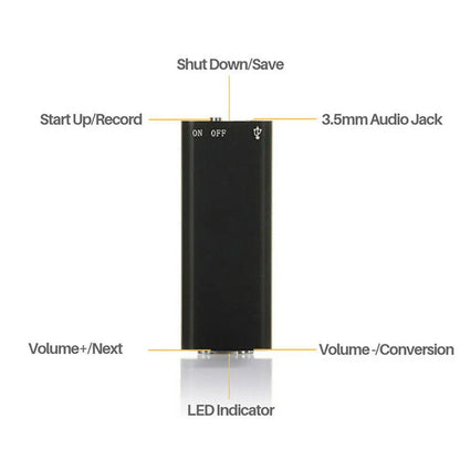Compact Handsfree Digital Recorder