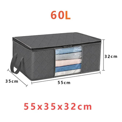 Collapsible Storage Bag for Clothes and Blankets