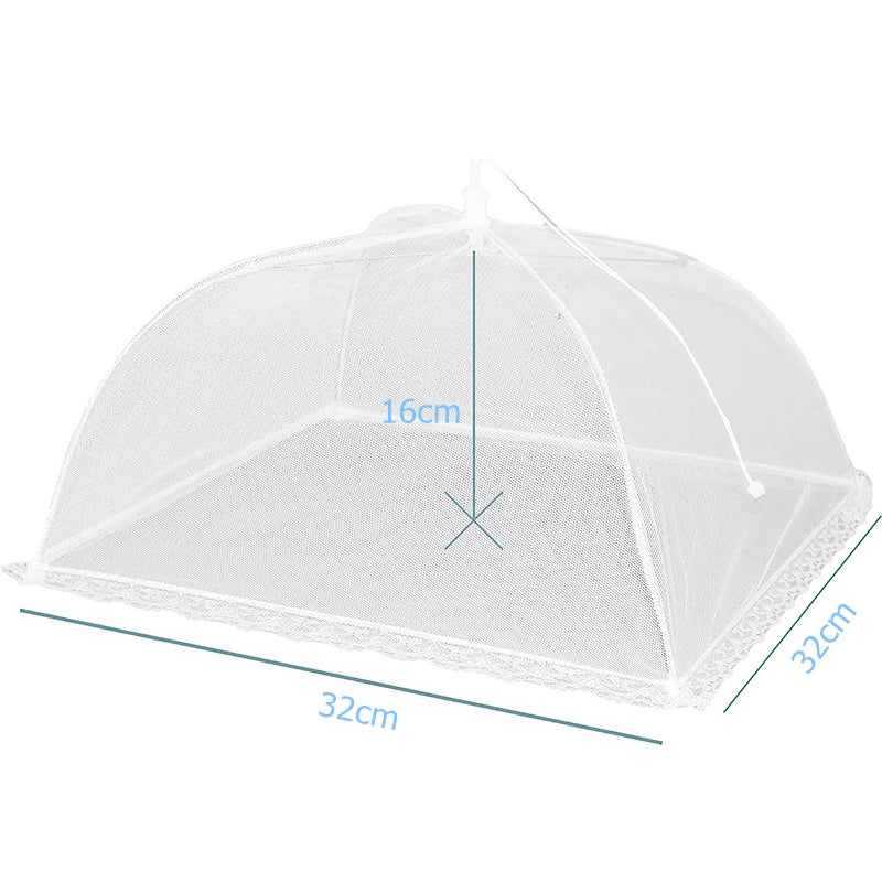 Portable Mesh Food Cover for Outdoor Kitchen Use