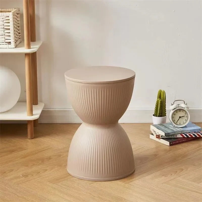 Modern Slim Hourglass Side Table