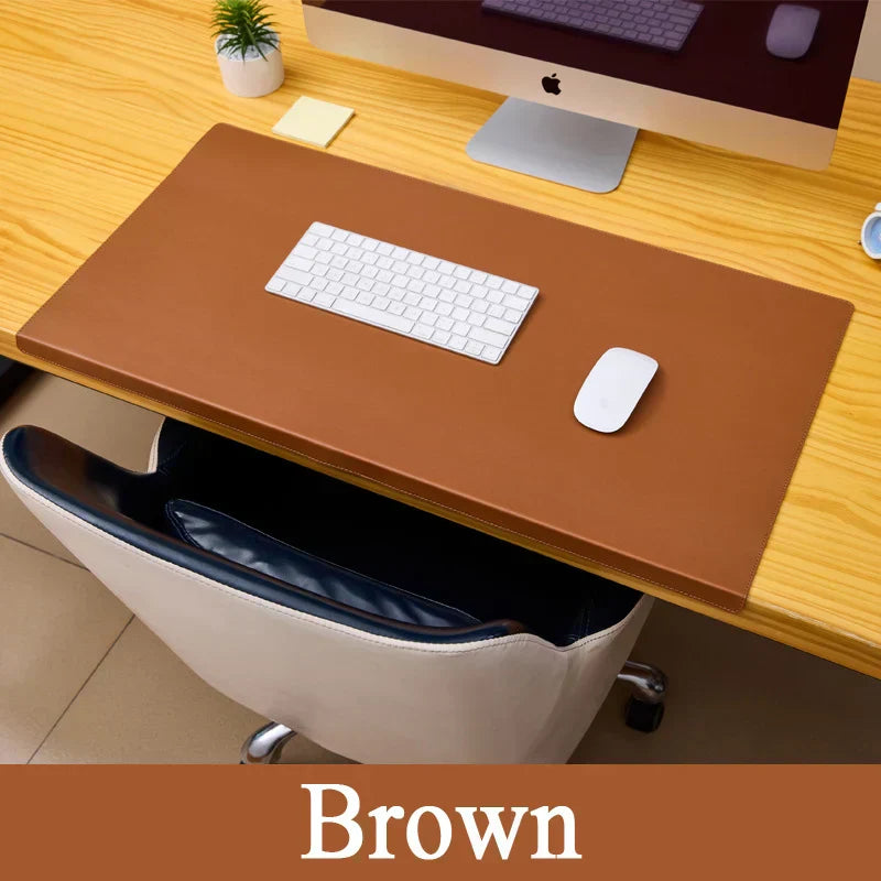 Comfortable PU Leather Desk Pad - Ergonomic Wrist Rest