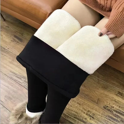 Women's Warm Cashmere Leggings High Waist Shaping