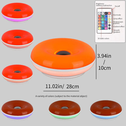Colorful LED Table Lamp with Dimmer and Remote