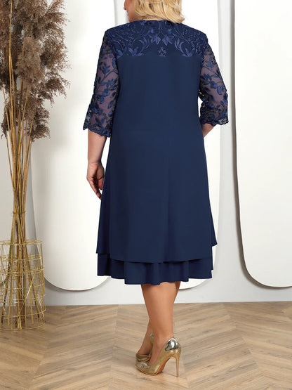Stylish Large Size Formal Gown