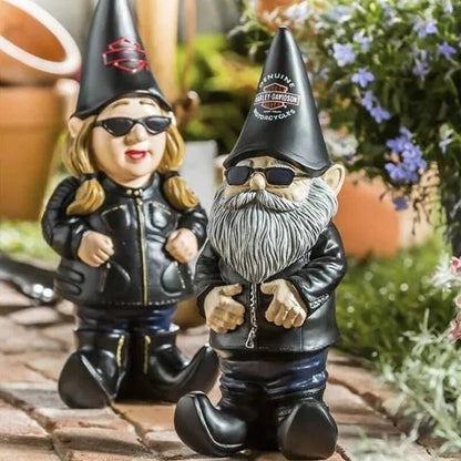 Lovely Train Gnome Yard Decoration