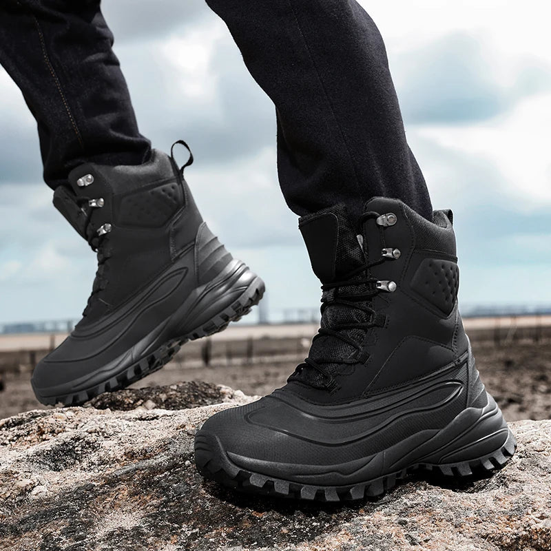 Insulated Waterproof Snow Boots for Men