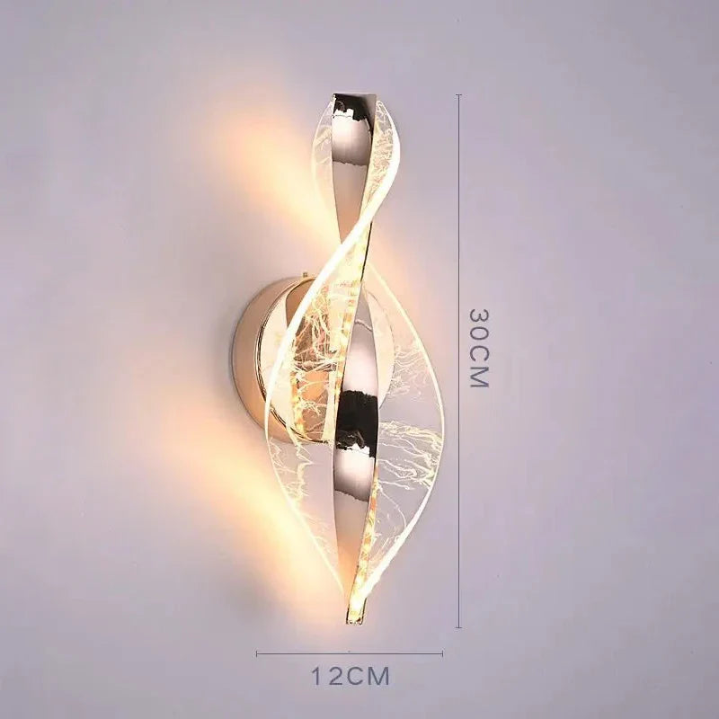 Stylish LED Wall Lamp with Color Changing Light