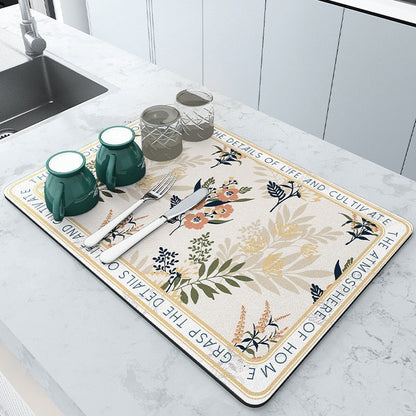 Premium Kitchen Mat for Dry and Safe Dish Storage