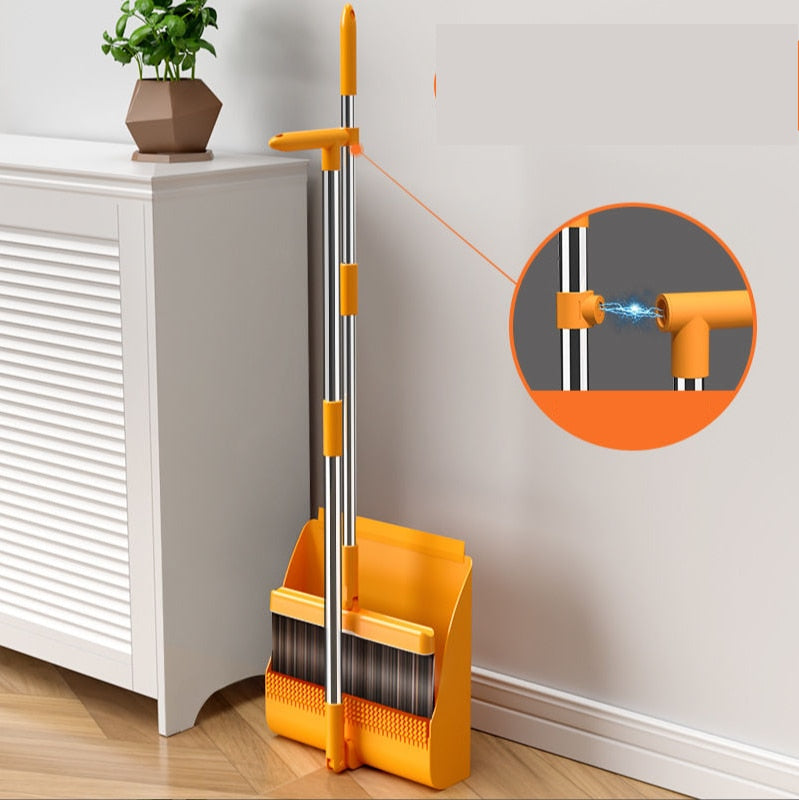 Easy Fold Magnetic Sweeper Broom - Halri