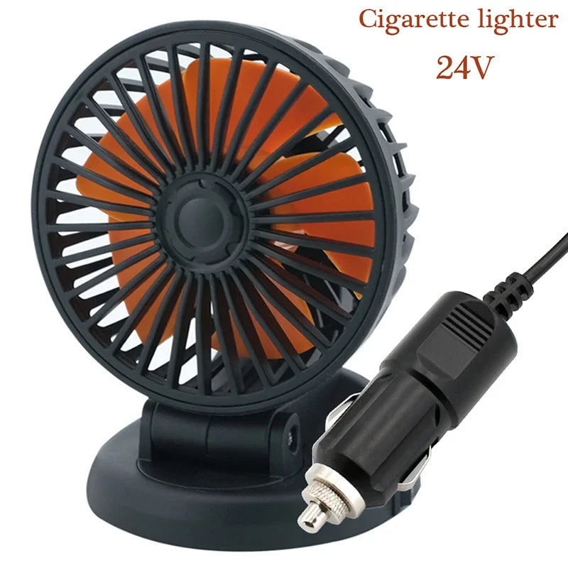 Portable Car Vent Fan 12V USB Compact Cooler