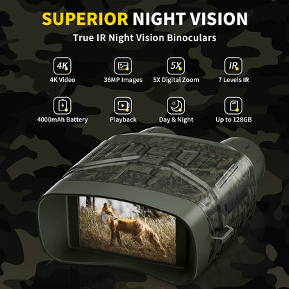 Clear Night Vision Spy Binoculars