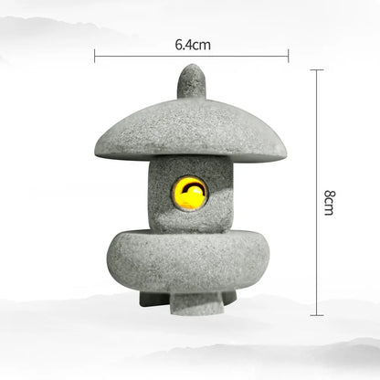 Natural Sandstone Mini Pagoda Garden Decor