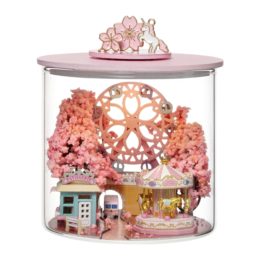 Small Luxury Wooden Dollhouse Furniture Set