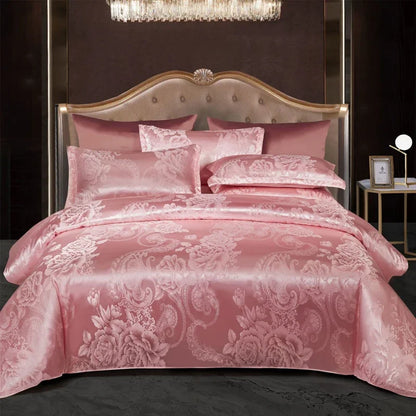 Elegant Soft Gold Blue Duvet Cover