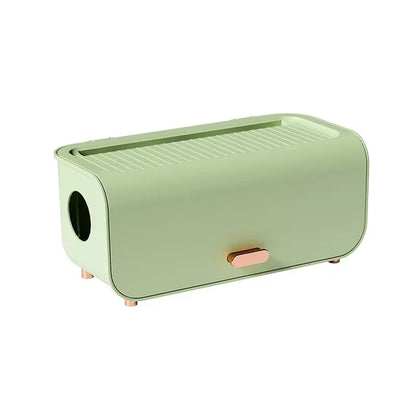 Compact Cable Organizer Box with Lid Waterproof Storage