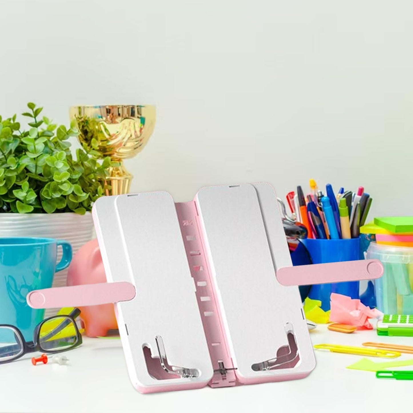 Portable Desk Book Stand Pencil Holder