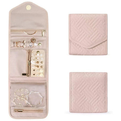 Travel Jewelry Roll Up Storage Pouch - Halri