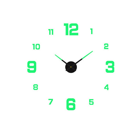 3D Glow Silent Wall Clock - Halri