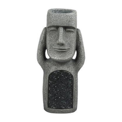 Outdoor Solar Powered Planter Garden Statue Pot