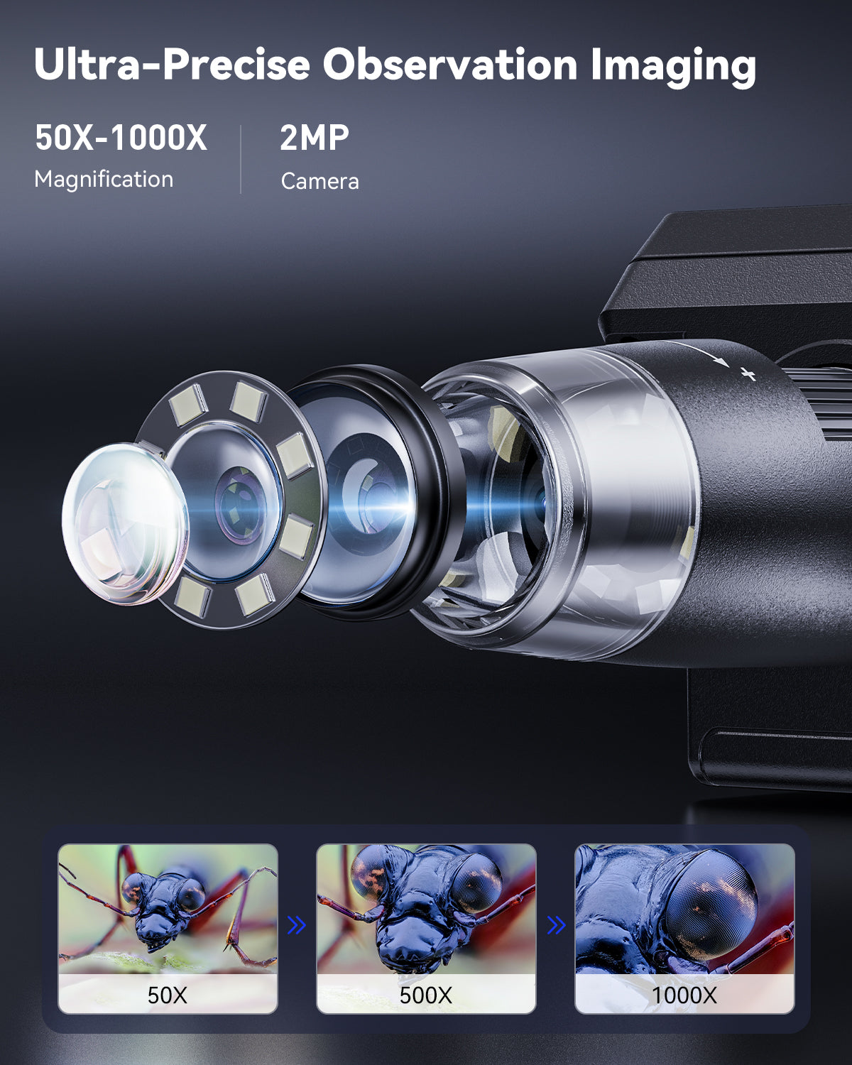 Portable HD Soldering Microscope for Electronics Repair