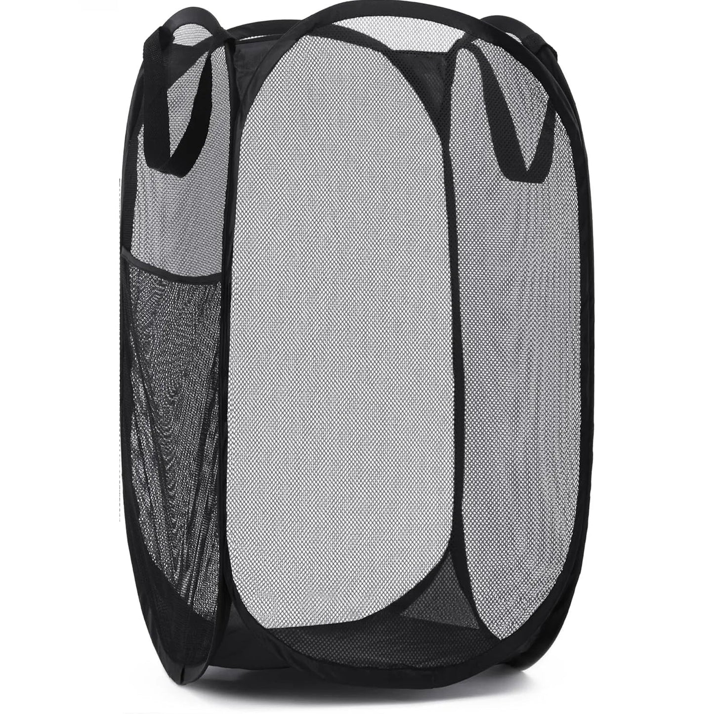 Large Collapsible Laundry Hamper with Pocket and Handles - Halri
