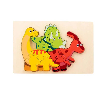 Colorful Wooden Animal Puzzle Toy
