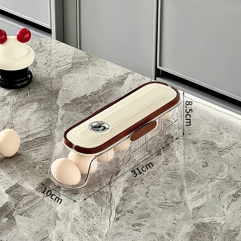 Clear Stackable Refrigerator Egg Tray Holder - Halri