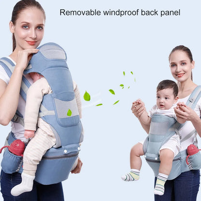 Versatile Baby Sling with Built-in Hip Seat