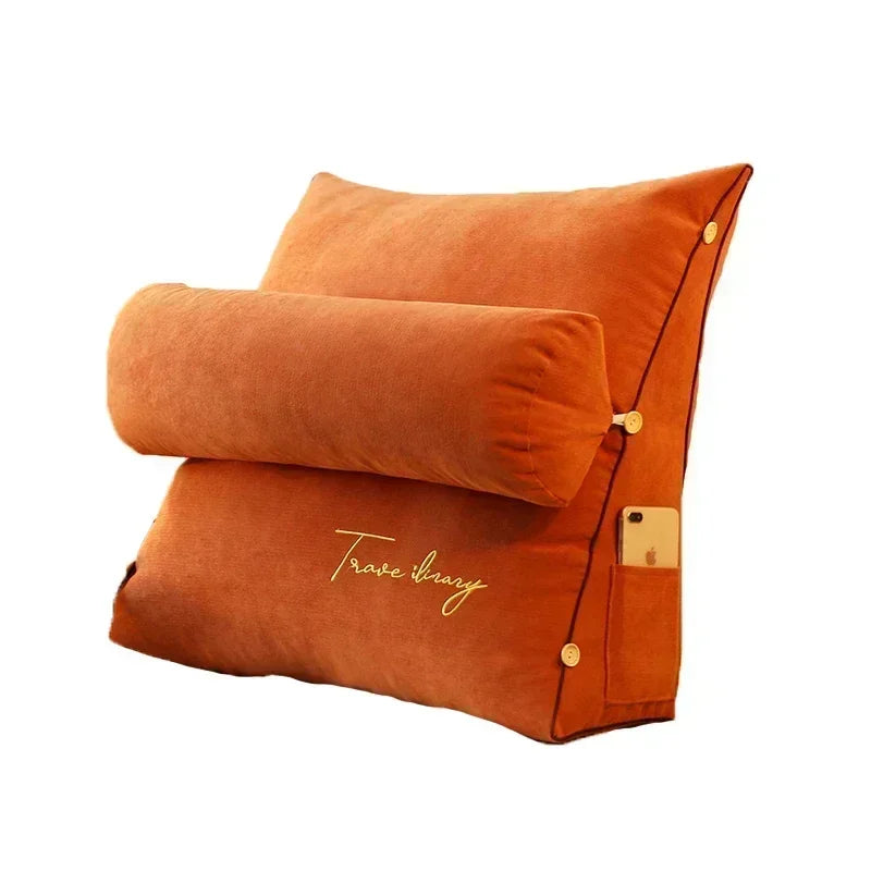 Comfortable Bed Back Pillow for Reading and TV