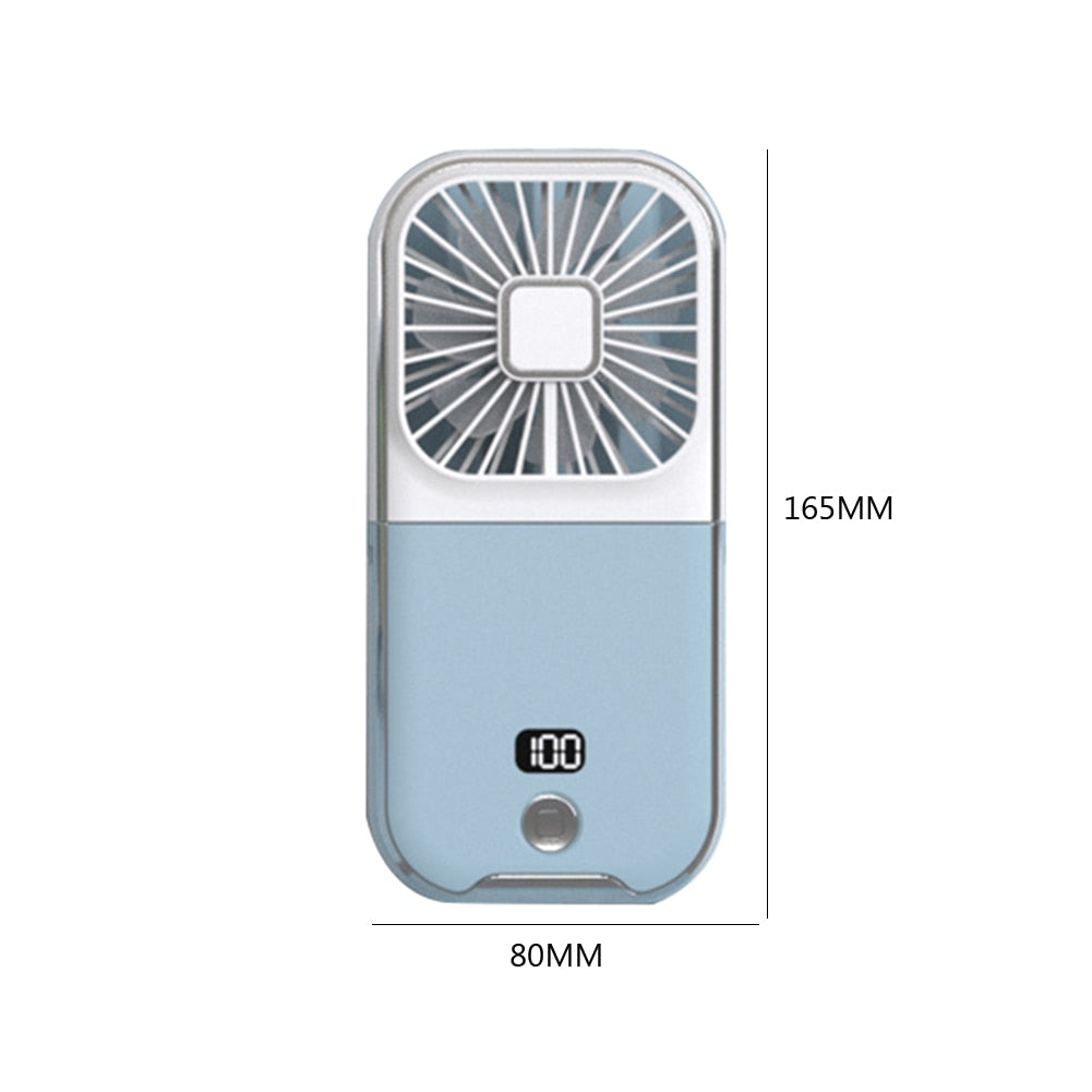 Compact Rechargeable Phone Cooling Fan Mount