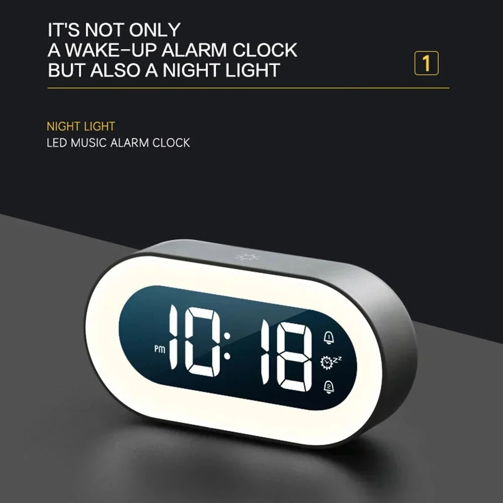 Wake Up Light LED Clock with Nightlight - Halri