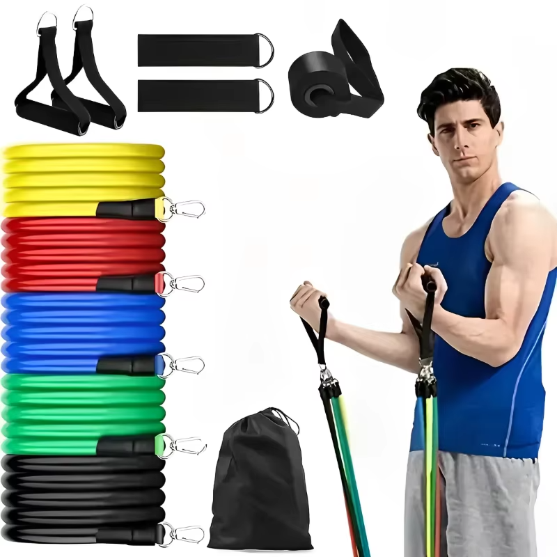Home Gym Resistance Band Exercise Kit with Handles - Halri