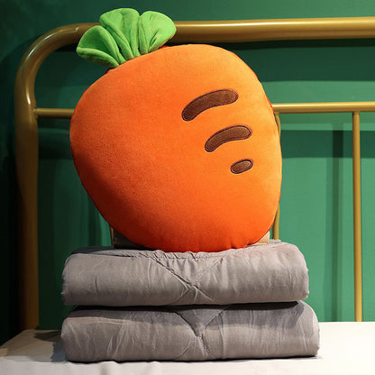 Cozy Fruit Portable Foldable Blanket Pillow