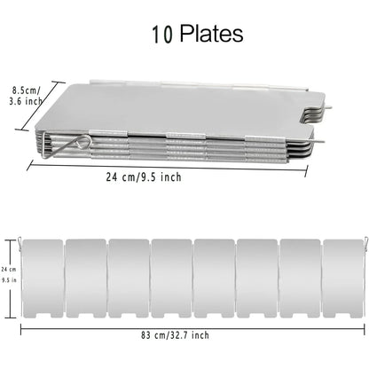Portable Camping Windscreen for Gas Stoves Stainless Steel