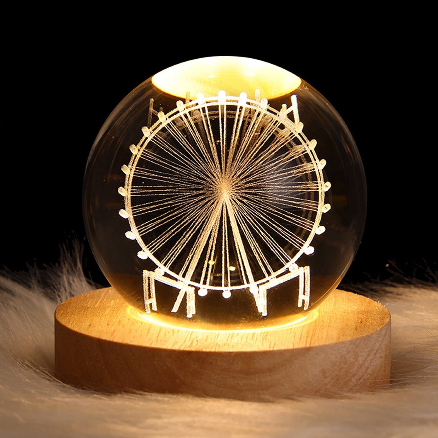 Sparkling Glass Globe Lamp