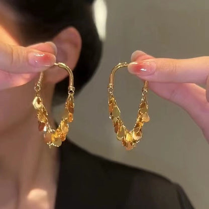 Chic Dangling Tassel Drop Earrings