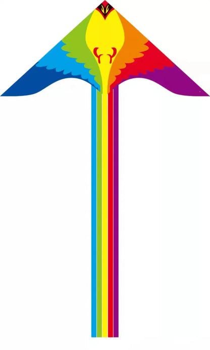 Vibrant Large Flying Rainbow Kite