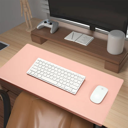 Comfortable PU Leather Desk Pad - Ergonomic Wrist Rest