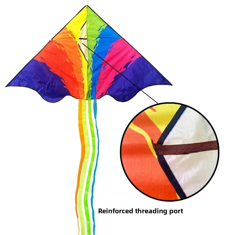Vibrant Large Flying Rainbow Kite - Halri