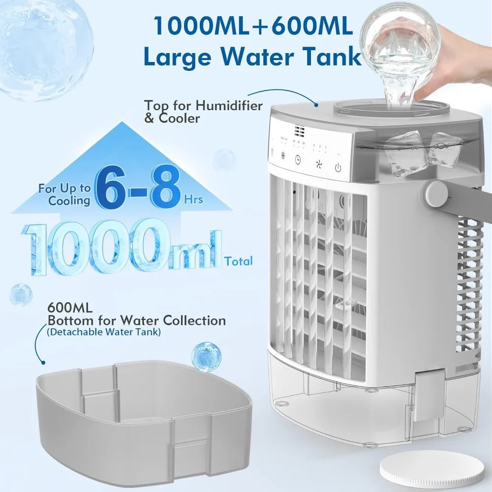 Portable Mini Air Conditioner with Timer