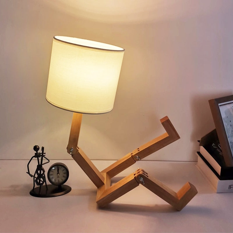 Intelligent Wooden Table Desk Lamp - Halri