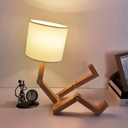 Intelligent Wooden Table Desk Lamp - Halri
