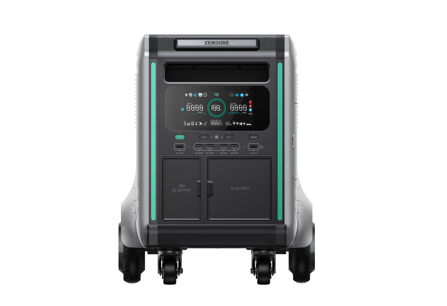 Portable Power Station with 2x 400W Solar Panels - Halri