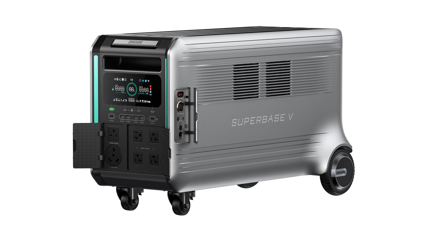 Portable Power Station with 2x 400W Solar Panels