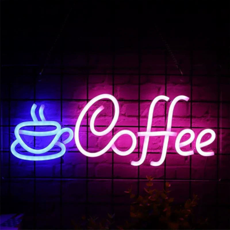 Bright LED Coffee Shop Sign - Halri