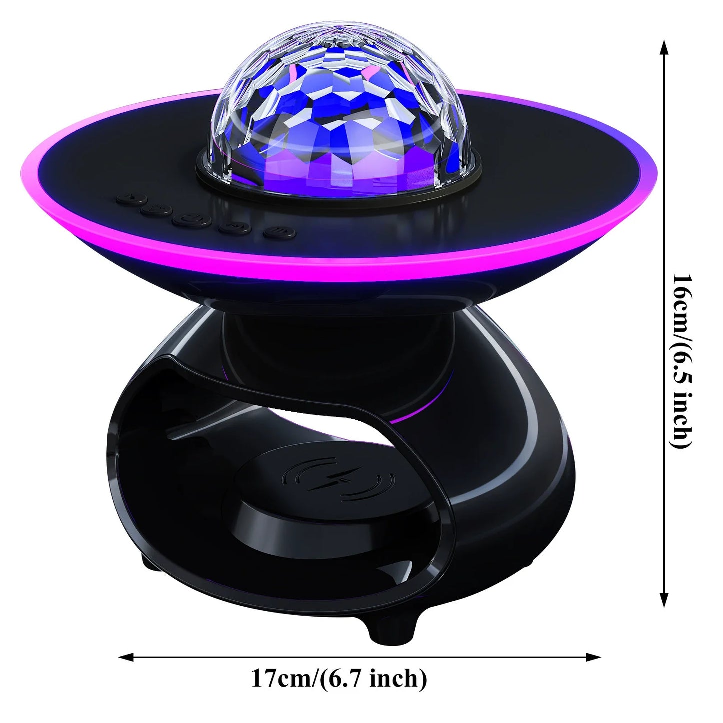 Colorful LED Wireless Charger Nightlight Table Lamp
