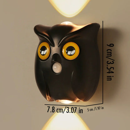 Smart Owl Wall Light Sensor Dimmable Night Lamp