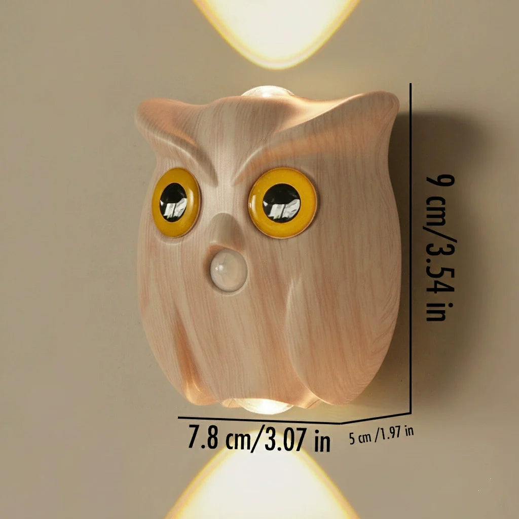 Smart Owl Wall Light Sensor Dimmable Night Lamp