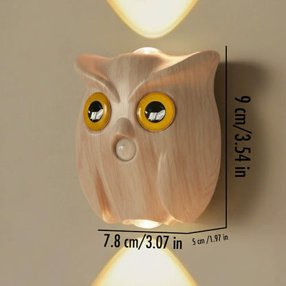 Smart Owl Wall Light Sensor Dimmable Night Lamp