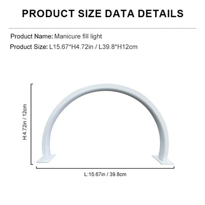 Compact U-Shaped LED Desk Lamp for Nail Art - Halri
